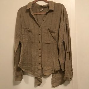FREE PEOPLE collared button down